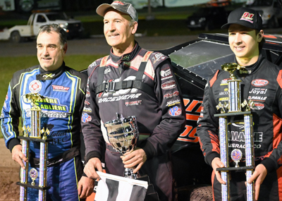 the top three finishers