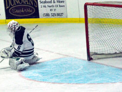 goalie take out