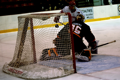 in the back of the net
