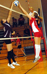 at the net