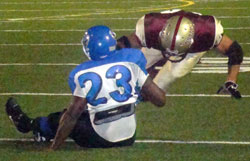 to the ground
