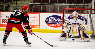 one on one with goalie