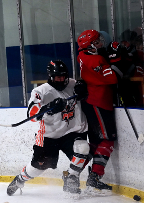 hit into the boards hit into the boards