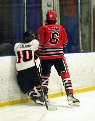 hit into the boards hit into the boards
