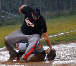 playing in the rain