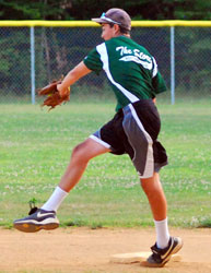 on the backhand on the backhand