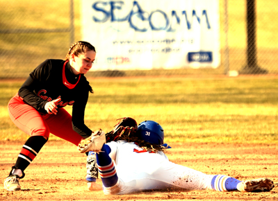 tag out at second